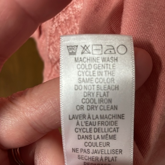 size Med Adrianna Papell blush colored shark bite tank - Picture 5 of 6